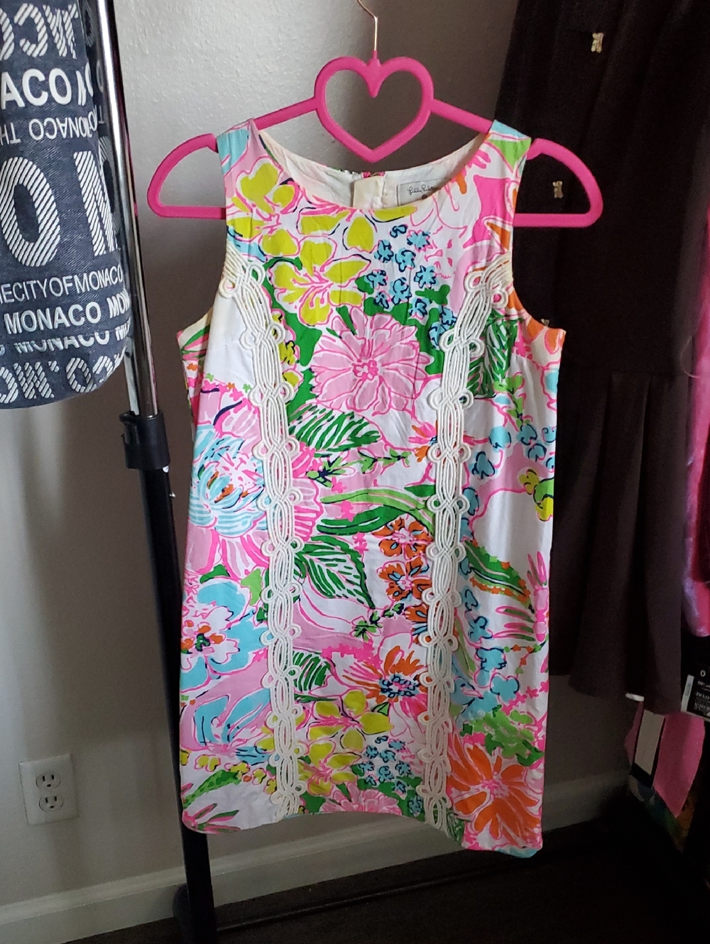 Lilly Pulitzer Girls Floral Shift Dress in Pink, Green, Yellow, Blue